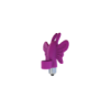 Doigt chinois vibrant papillon violet 